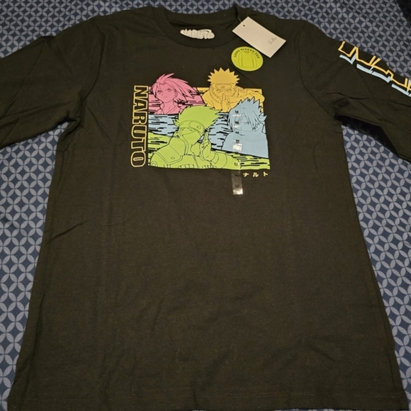 Naruto Boy's Long Sleeve Graphic Tee Black NWT Size Medium - Picture 5 of 9